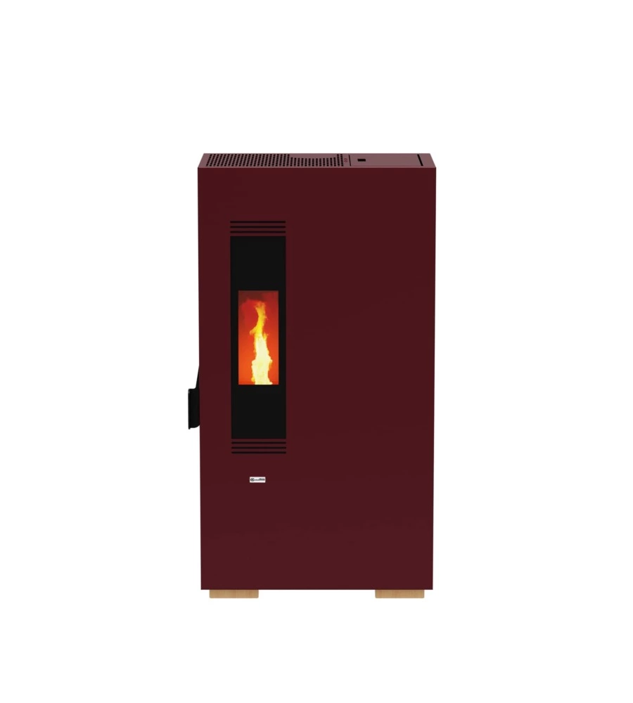 Stufa a pellet slim canadian stove "mini 5" bordeaux 4,4 kw