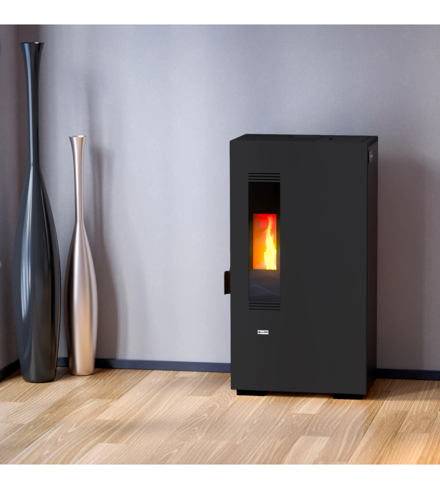 Stufa a pellet slim  canadian stove "mini 5" nero 4,4 kw