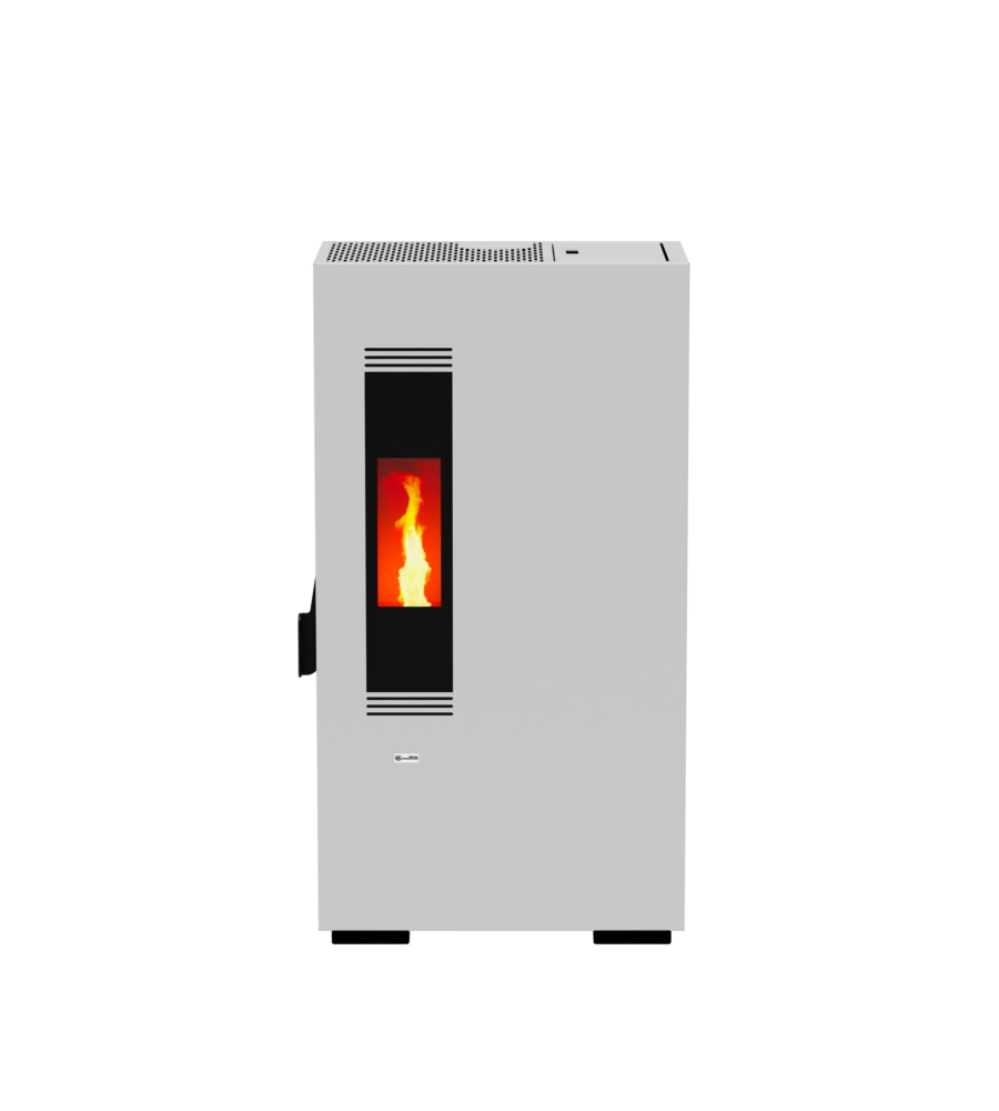 Stufa a pellet slim  canadian stove "mini 5" bianco 4,4 kw