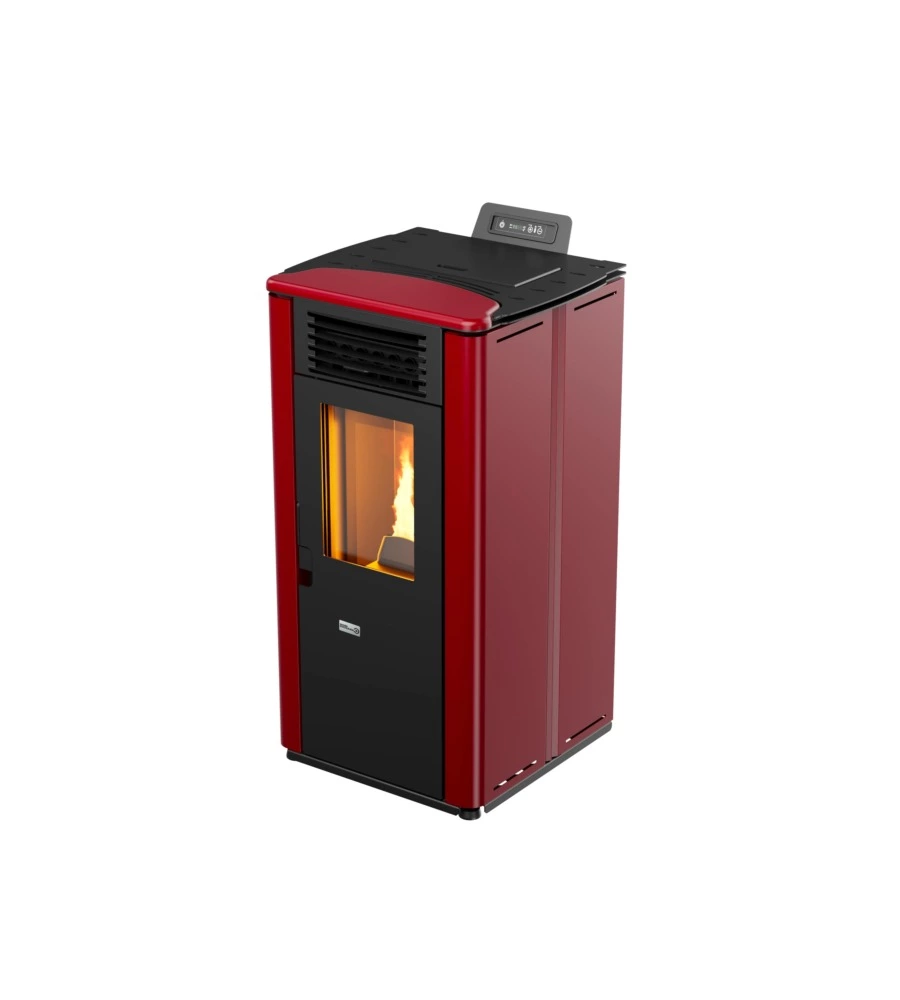 Stufa a pellet canadian stove "design 8" bordeaux 7,8 kw