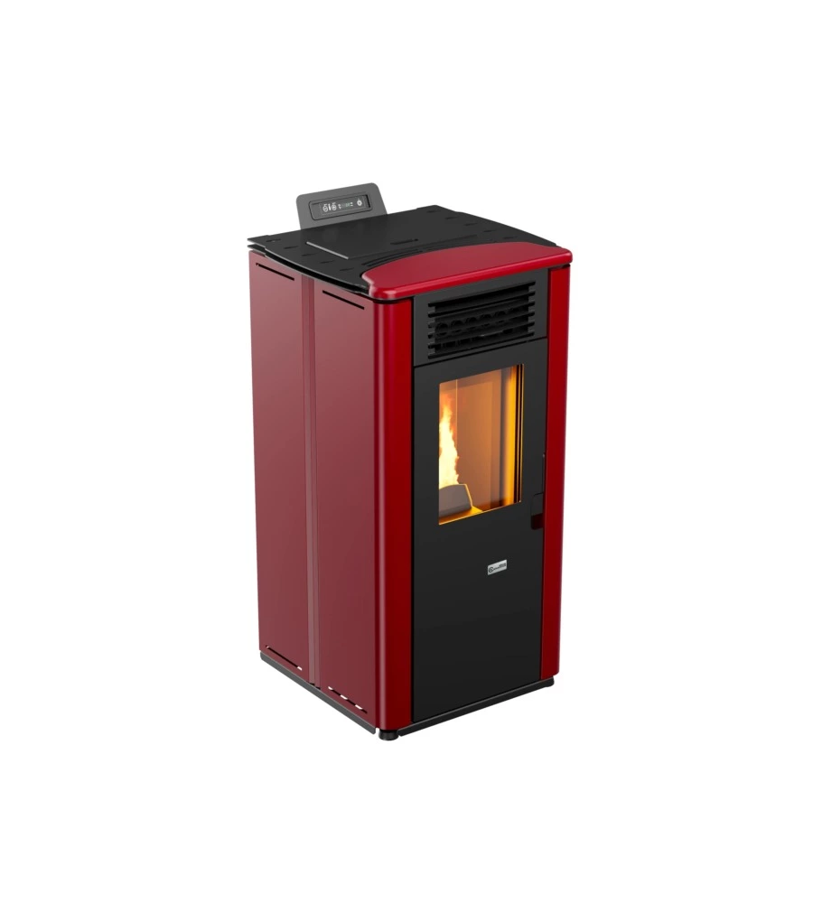 Stufa a pellet canadian stove "design 8" bordeaux 7,8 kw