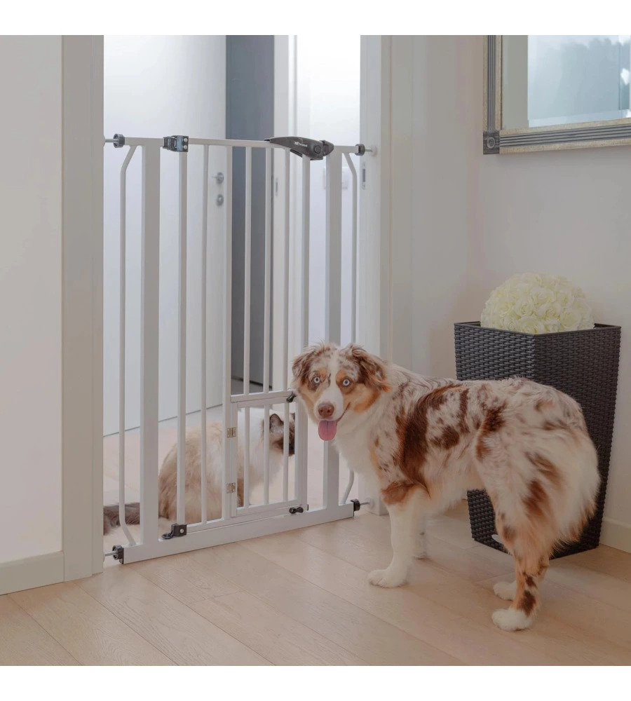 Cancello divisorio in metallo per cani e gatti "pet gate", 73x105 cm - ferplast