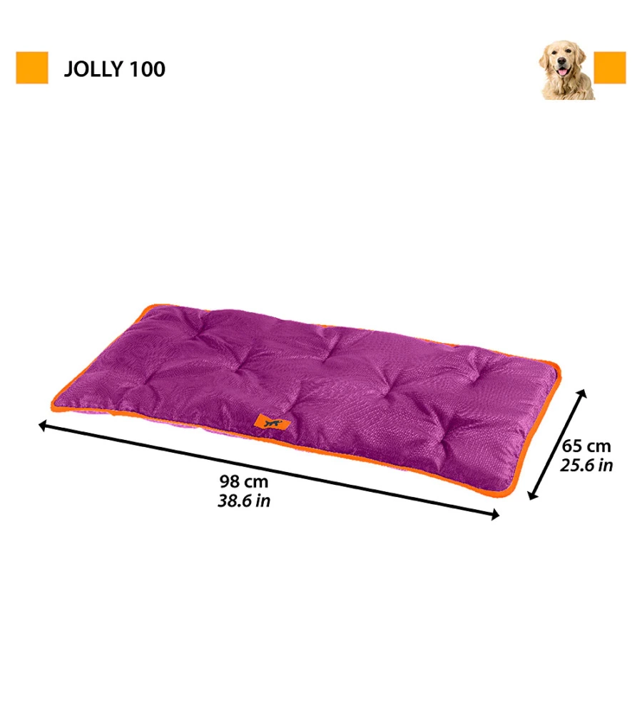 Cuscino  'jolly 100' viola, 98x65 cm - ferplast