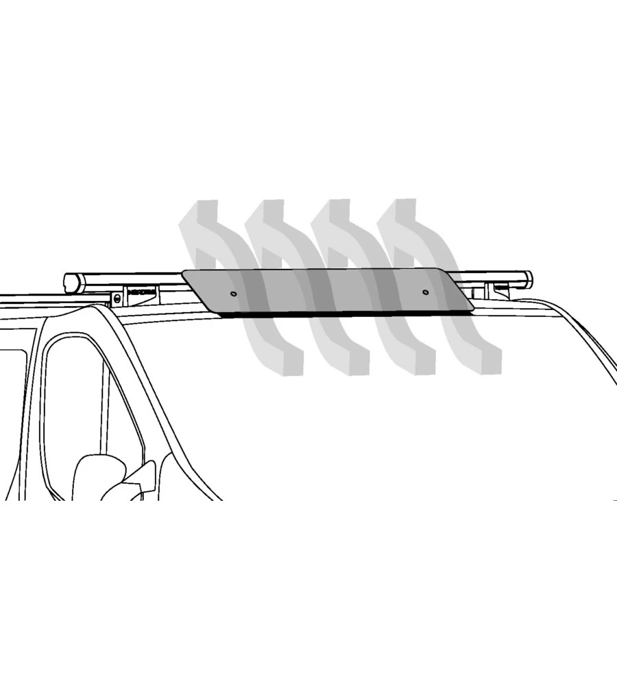 Deflettore aero kargo k11 - 110 cm  n11054 - nordrive