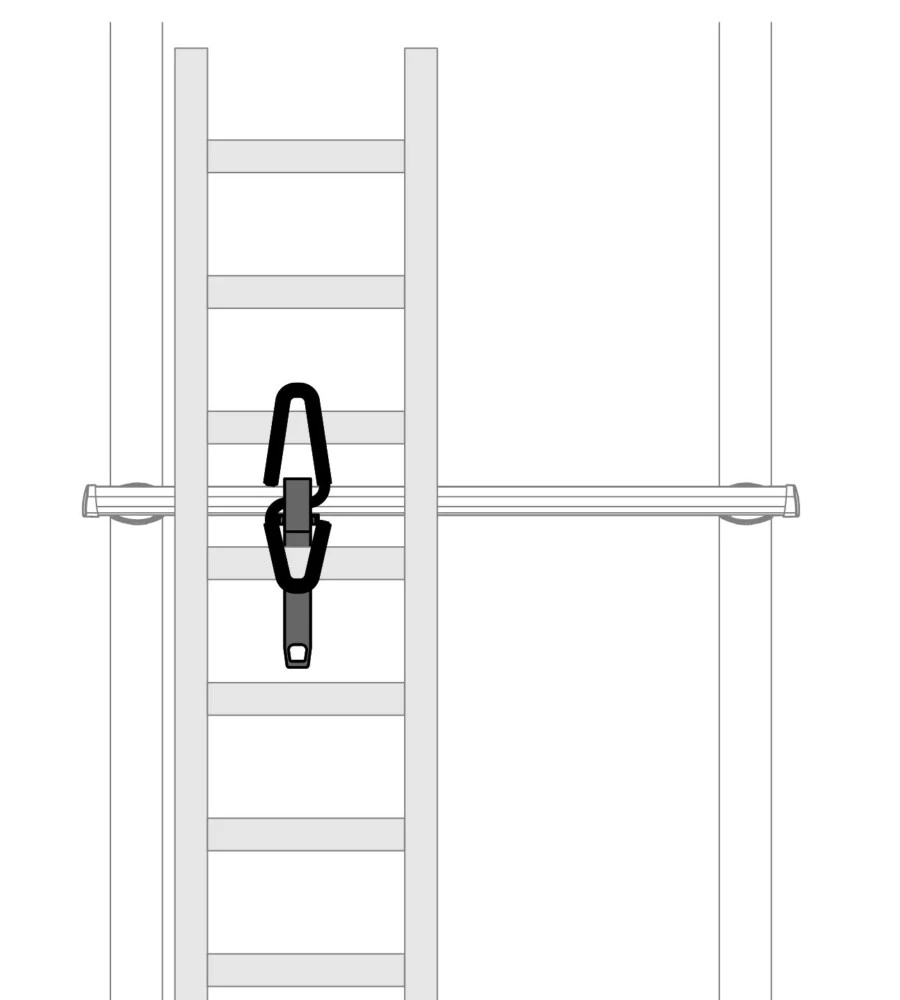 Adattatore per pioli scale u-6  n11067