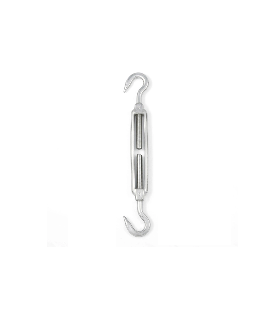 Tenditore a 2 ganci m5 mm. in acciaio inox a4 - aisi 316