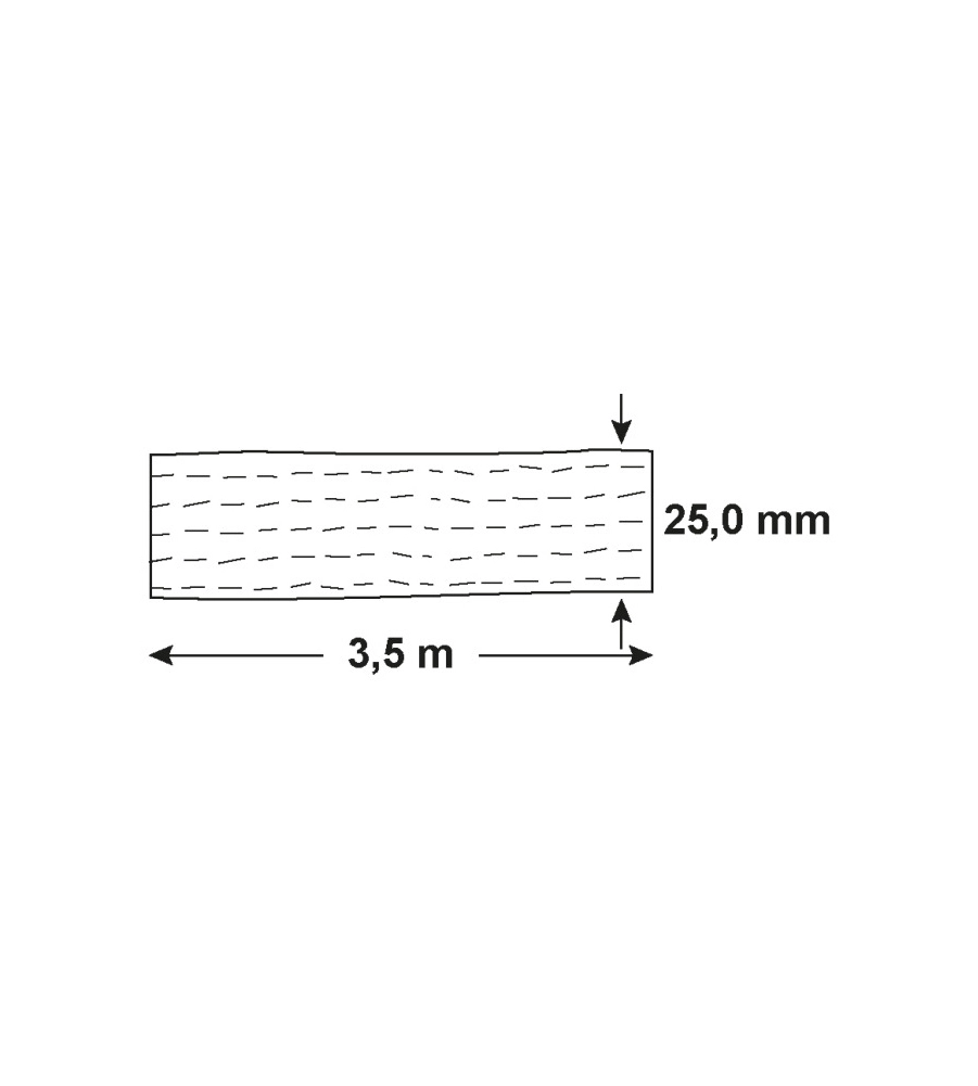 Cinghia di ancoraggio 245 kg. 25 mm. x 5 mt. con tenditore