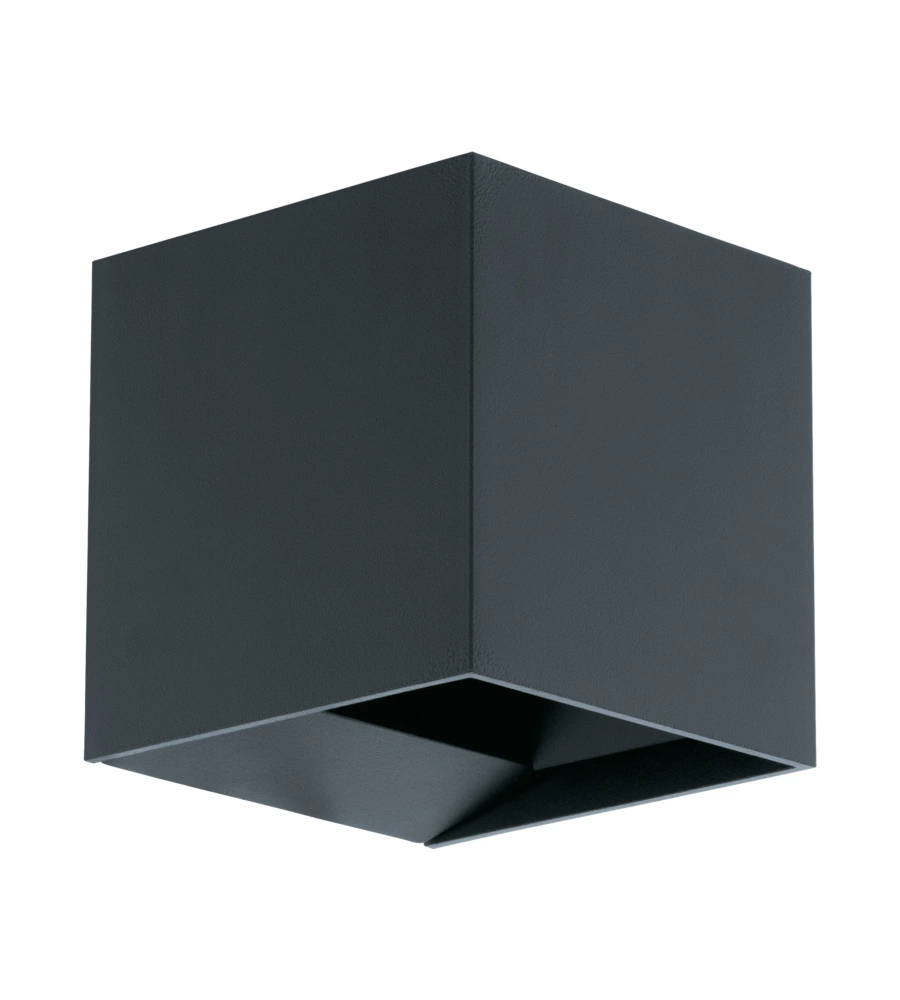 Applique led "calpino" nera, 340 lm