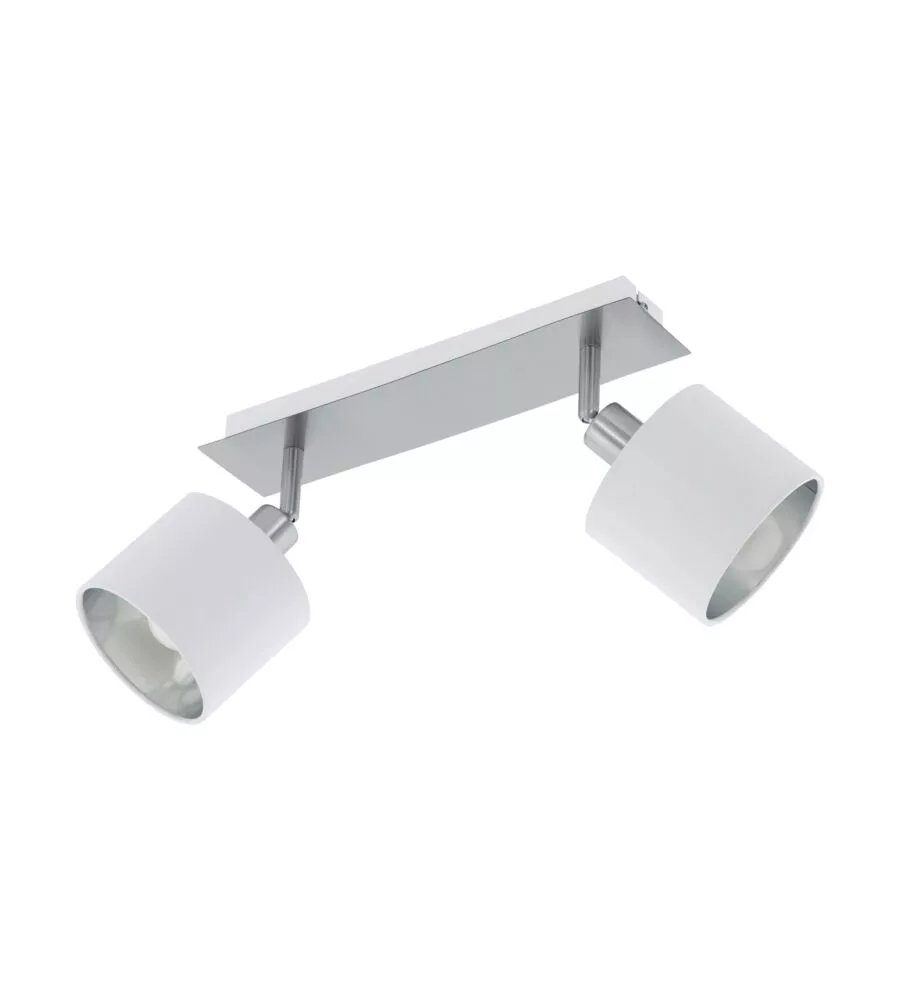 Faretto doppio ?valbiano? bianco, 2x7w