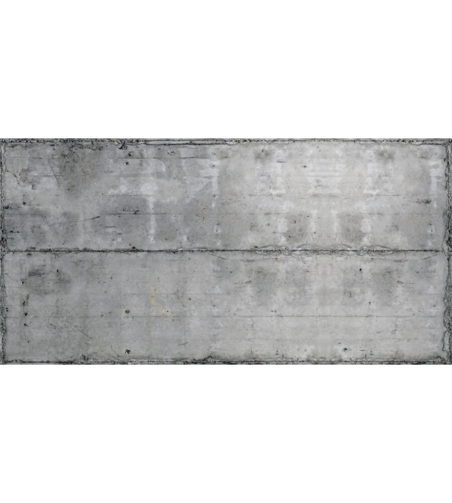 Lastra decorativa in polipropilene con stampa effetto beton, 100x50 cm