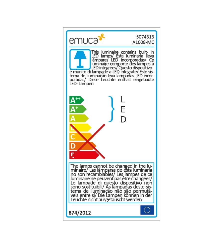 Barra appendiabili per armadi regolabile 858-1.008 mm batteria rimovibil e sensore di movimento colore moka - emuca.