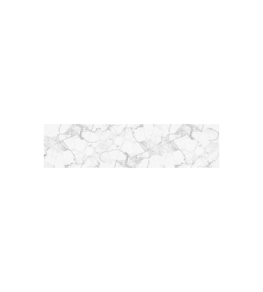 Paraschizzi xl "white marble" in pvc, 180x45 cm