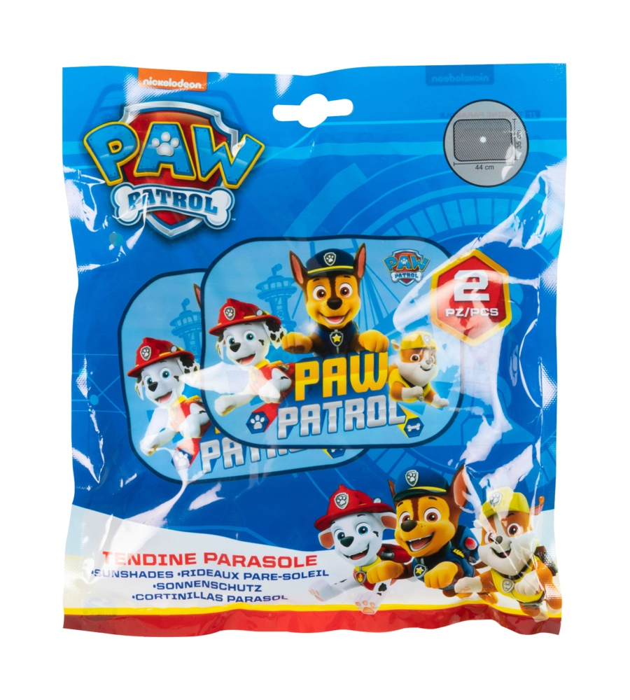 Coppia tendine auto laterali "paw patrol boy", 44x35 cm