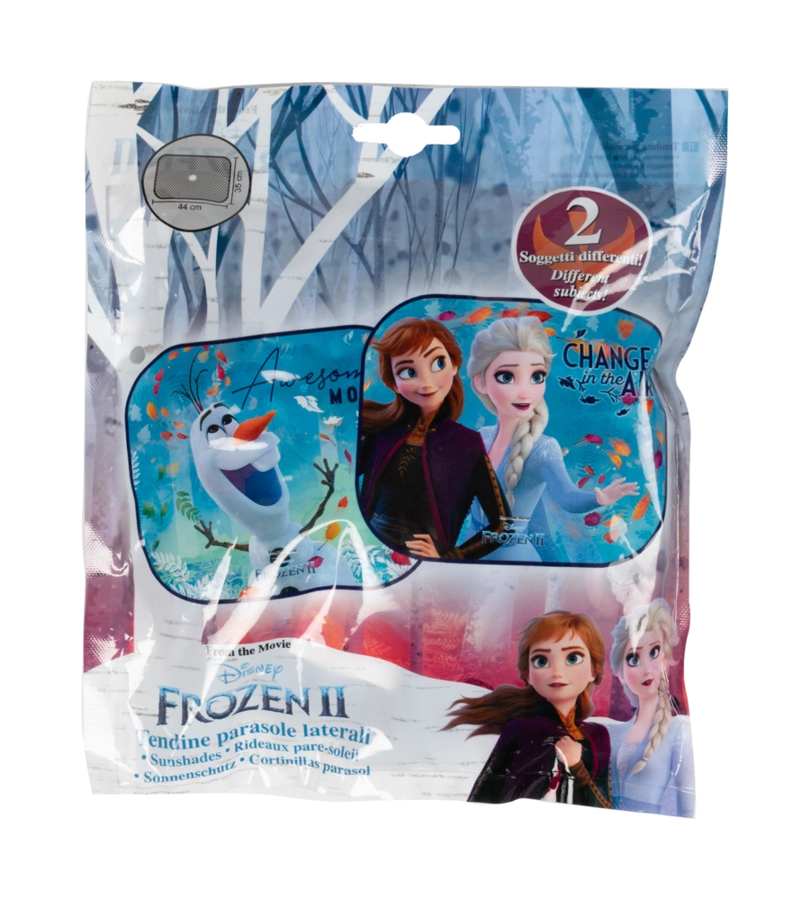 Coppia tendine auto laterali "disney frozen 2", 44x35 cm