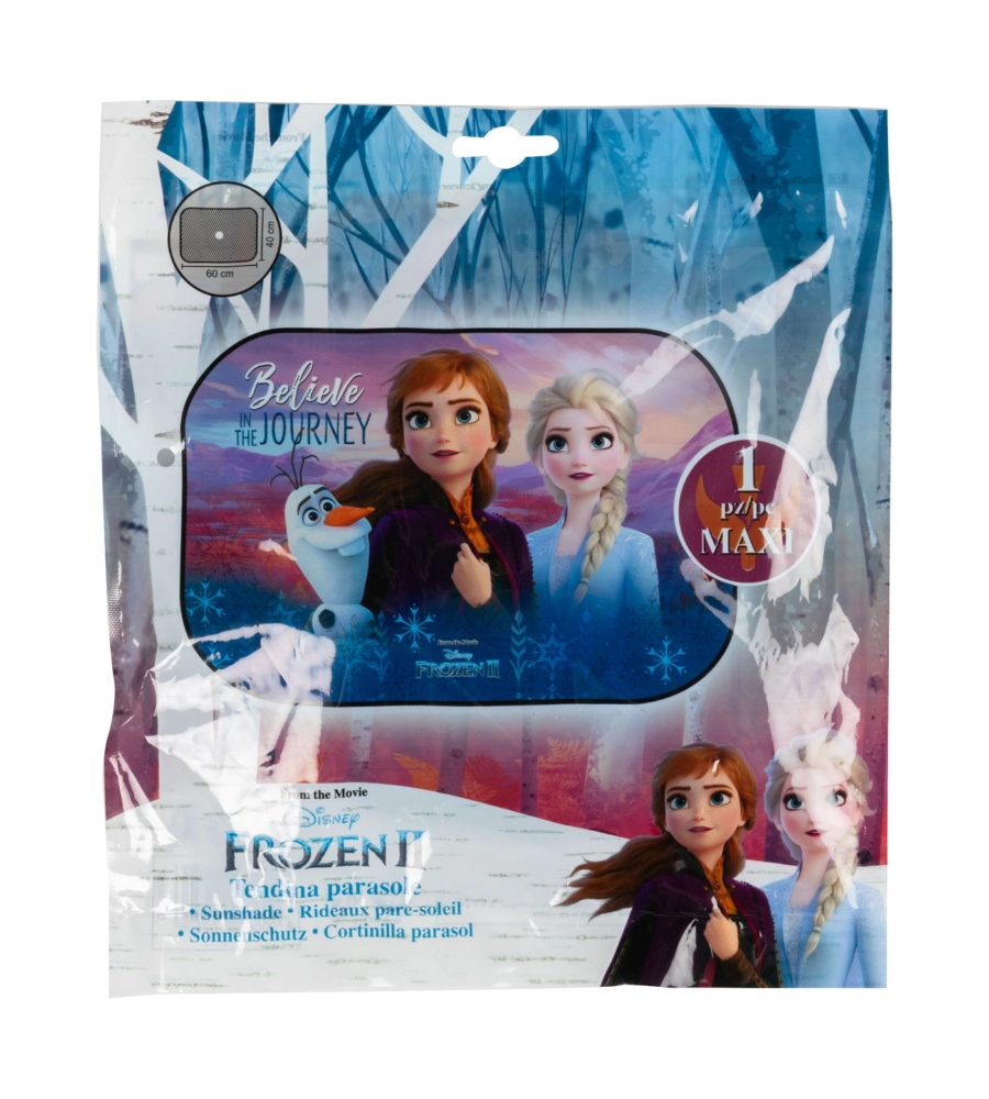 Tendina auto laterale maxi grafica "disney frozen" tg 60x40 cm