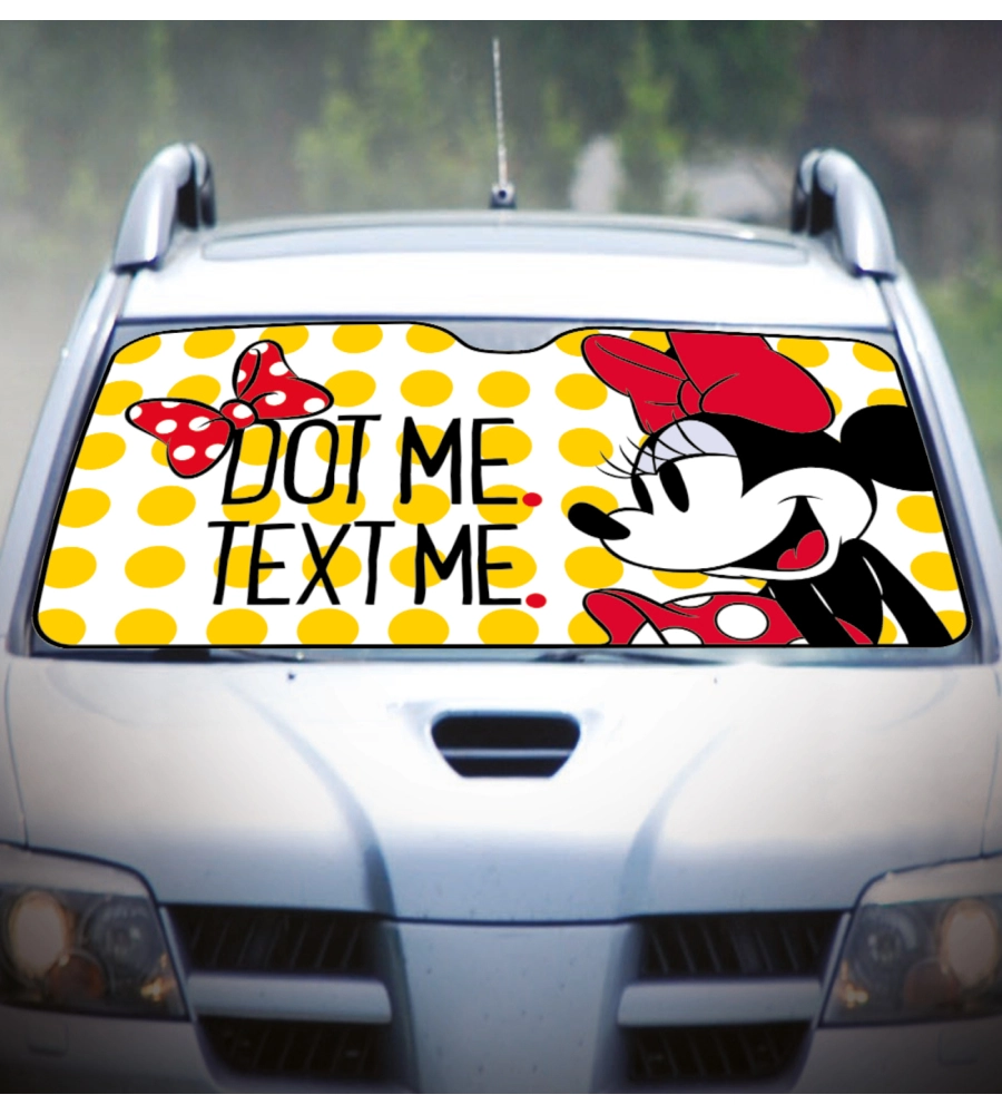 Parasole anteriore suv "disney minnie mouse" 150x80 cm