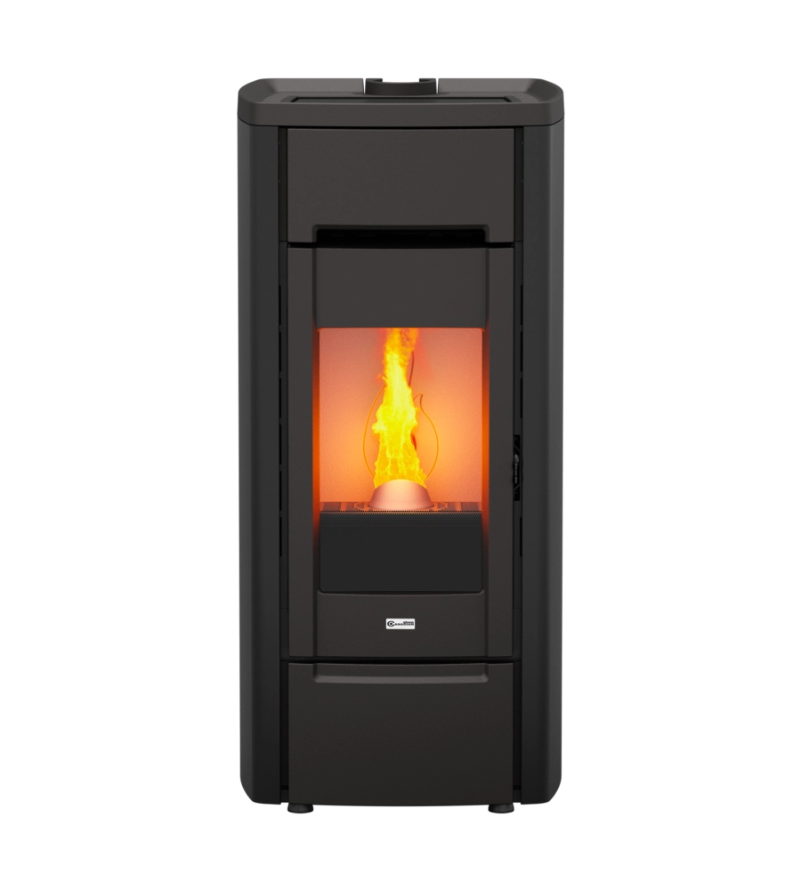 Stufa a pellet canadian stove "cast iron 6" in ghisa nero 6,5 kw