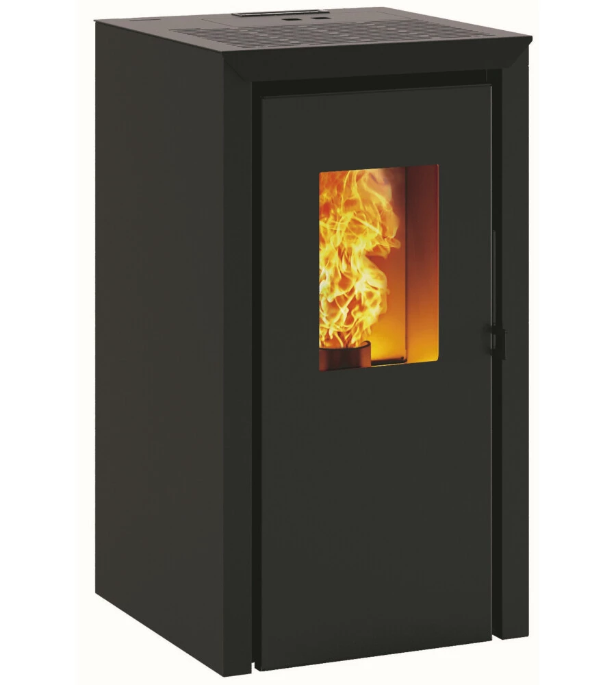 Stufa a pellet invicta "bassano" nero 4,2 kw