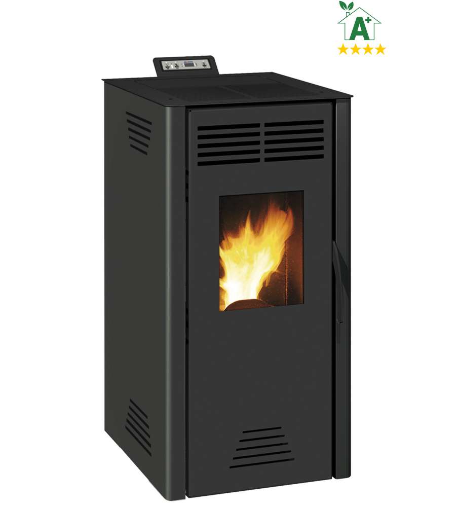 offerta stufa a pellet adrano nera 7 3 kw invicta