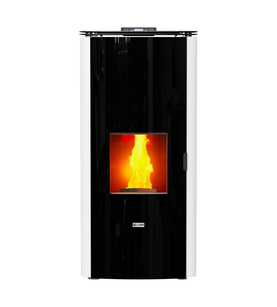 Termostufa a pellet canadian stove "class thermo 20" bianco 19 kw