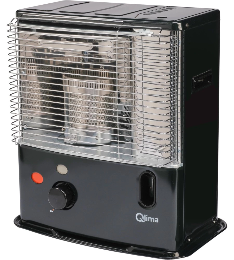 Stufa a combustibile liquido qlima "r3224x" nero 2,4 kw