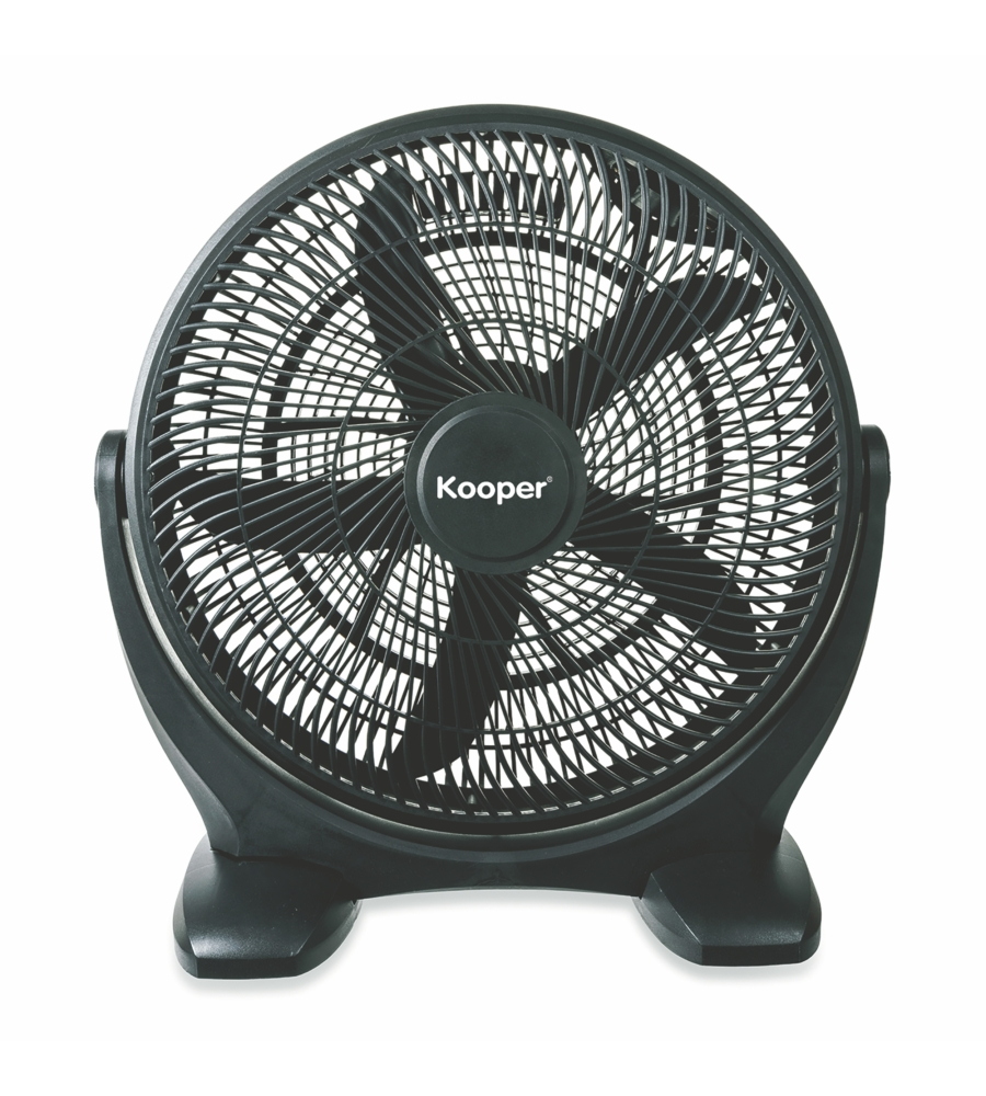 Ventilatore da appoggio box tondo diametro 36 cm con 5 pale e 3 velocitÀ, 50 w