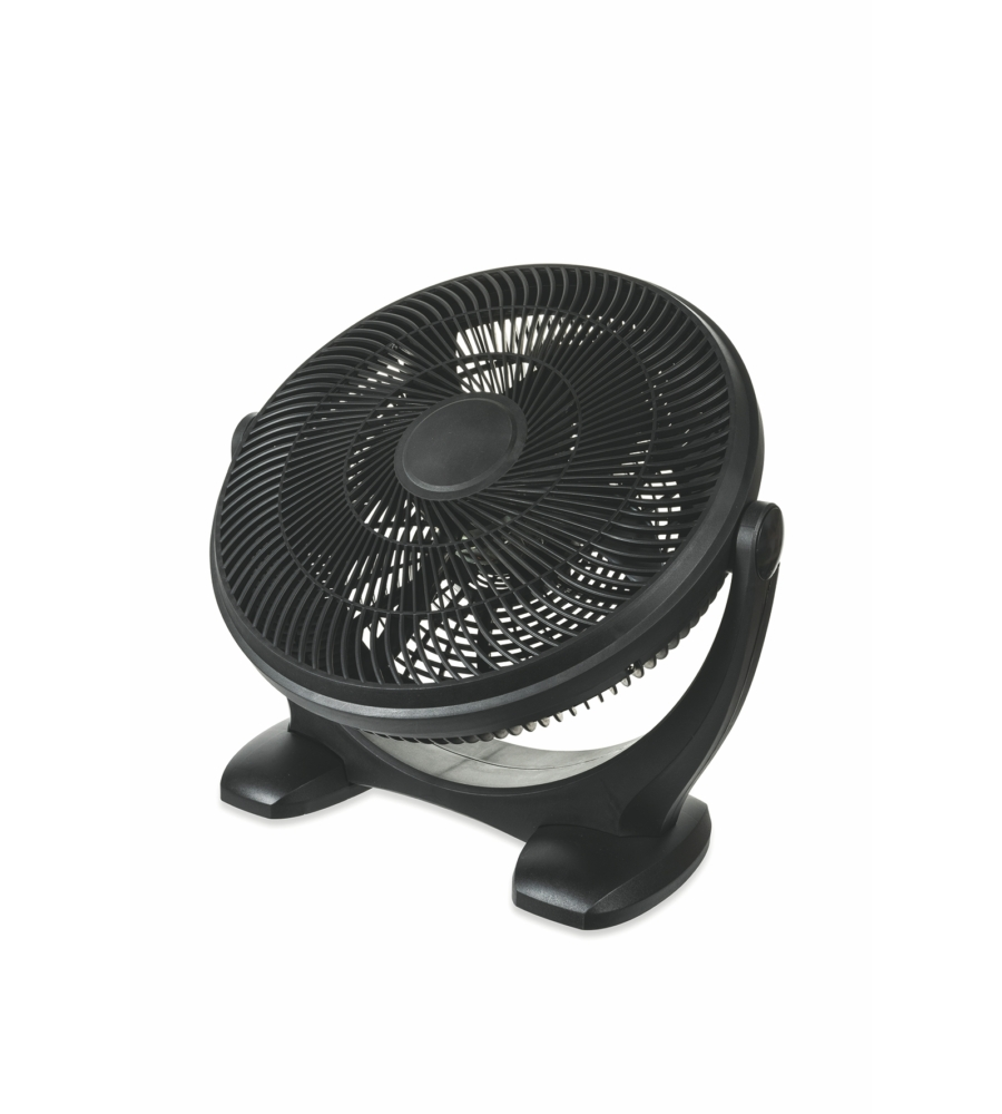 Ventilatore da appoggio box tondo diametro 36 cm con 5 pale e 3 velocitÀ, 50 w