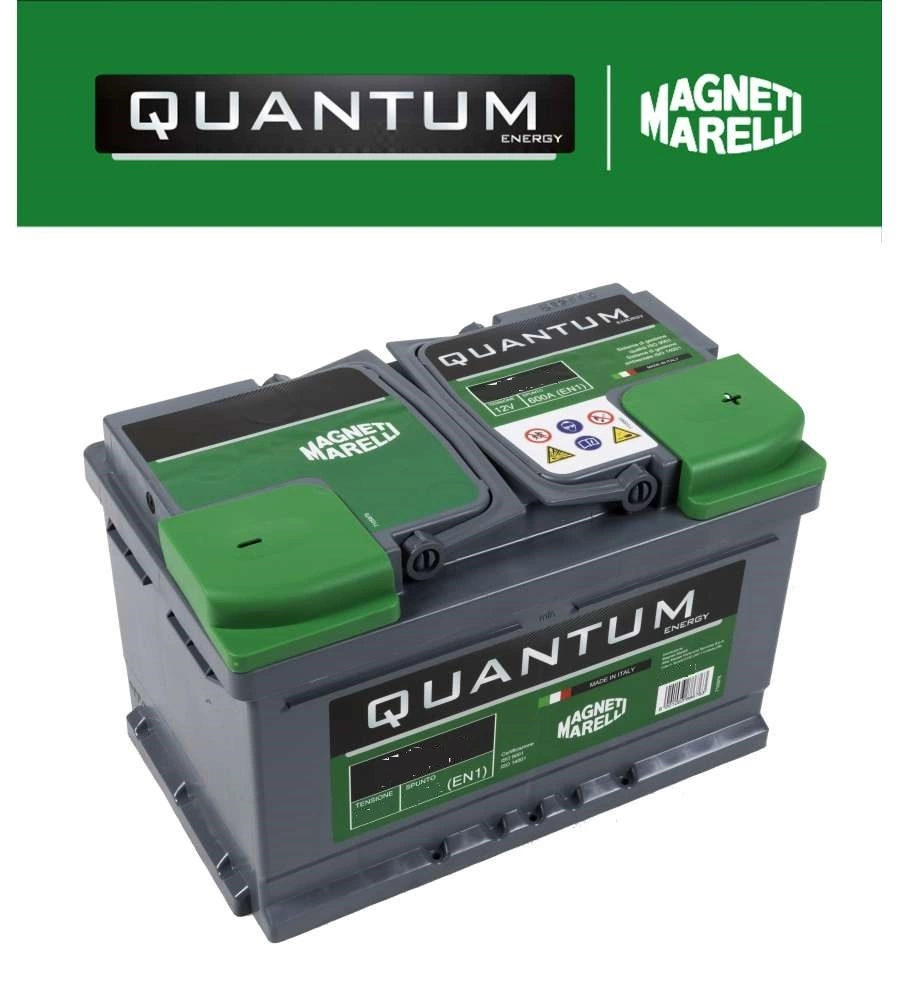 Batteria per auto "quantum" magneti marelli 95ah 760a