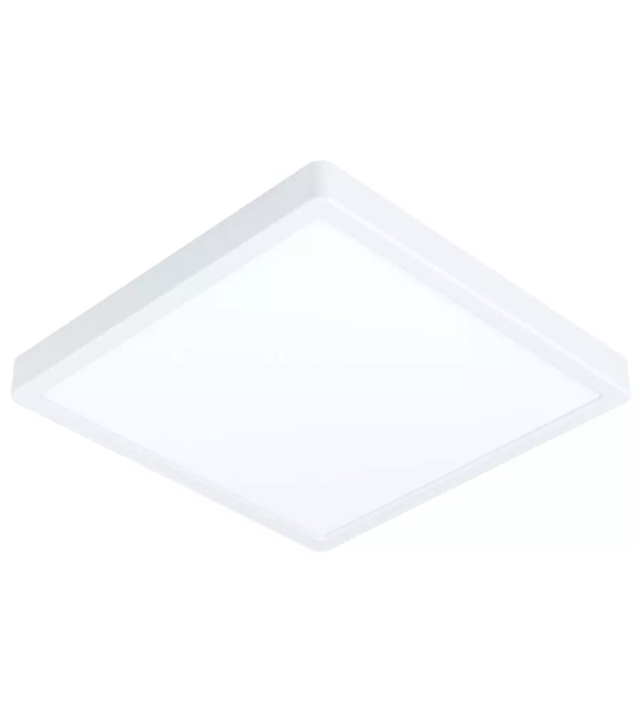 Plafoniera led "fueva" bianca 4000k, 28,5x28,5 cm