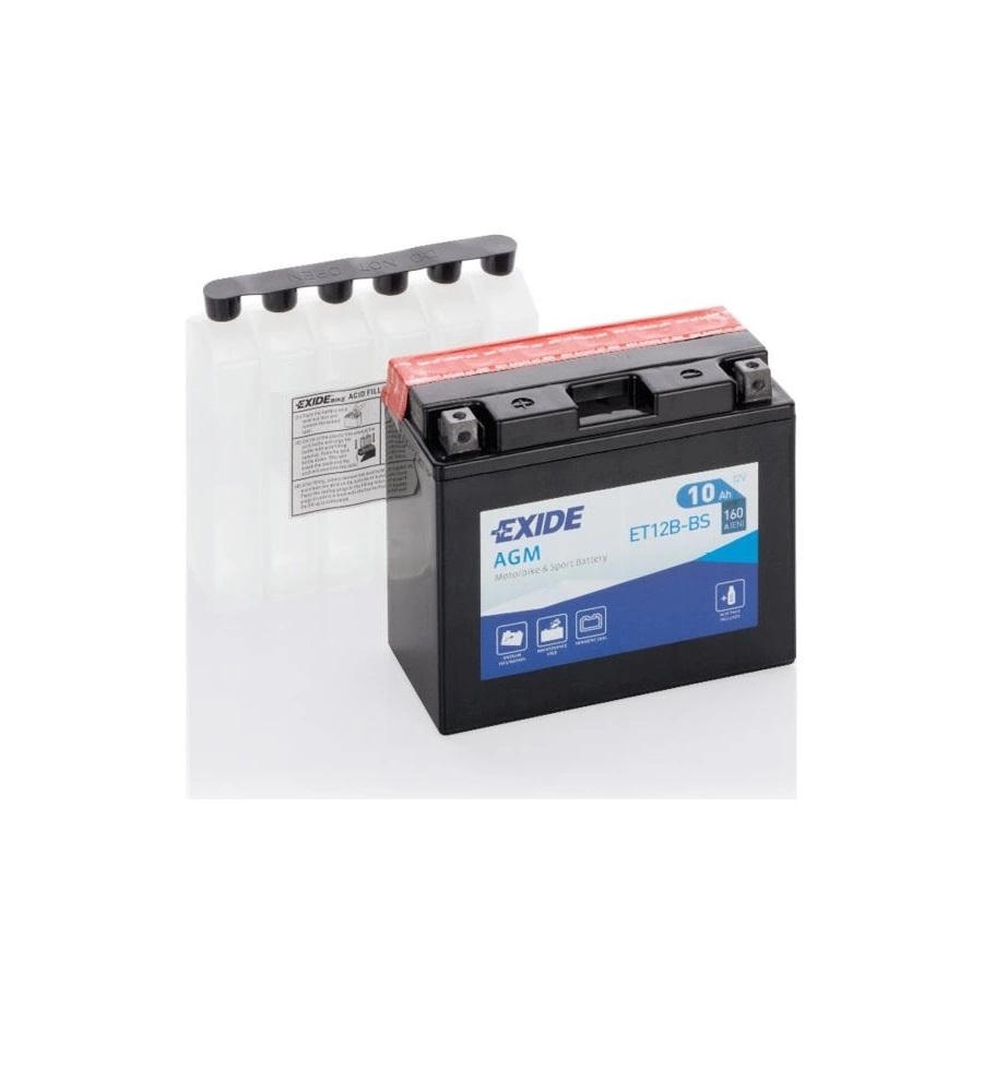 Battera exide maintenance free 12v 10ah sx 160a - l70 x h130 x p150