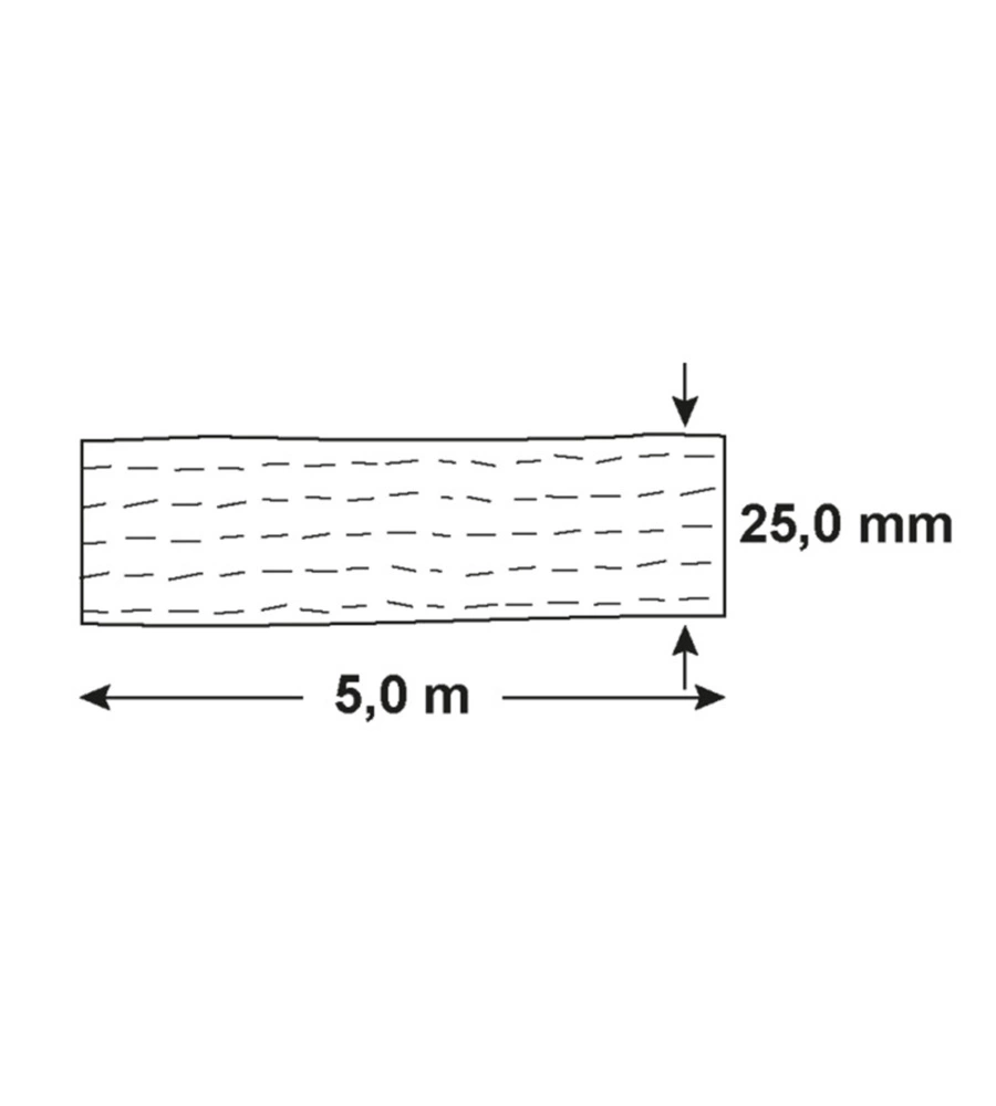 Cinghia di ancoraggio 1500 kg. con tenditore e cinghia con gancio 25 mm x 5 mt.