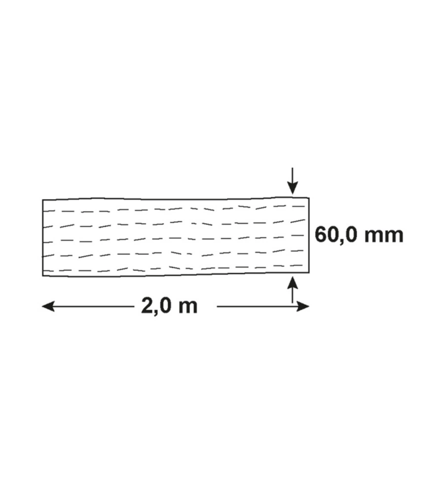 Cinghia di sollevamento 2000 kg. aperta con asole 60 mm. x 2 mt.