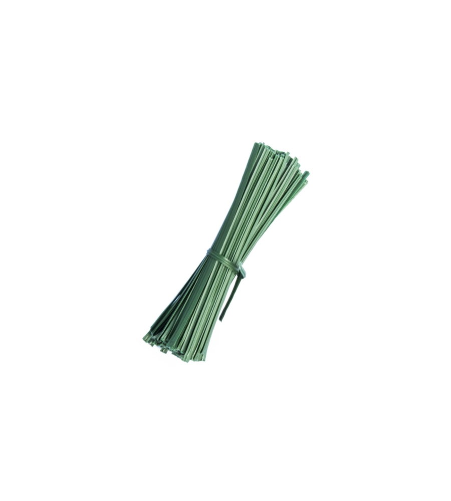 Filo per giardinaggio verde pretagliato 10 cm. 100 pz.