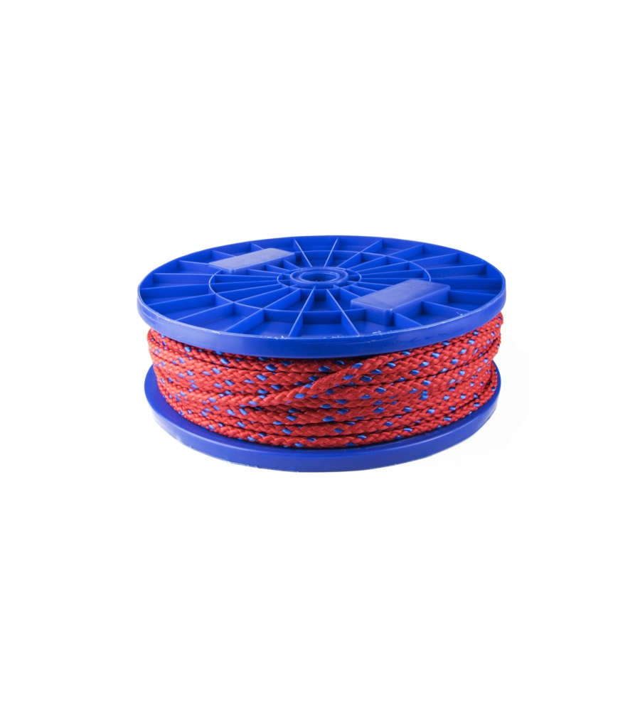 Corda in polipropilene Ø 6 mm. rosso-blu 60 mt.