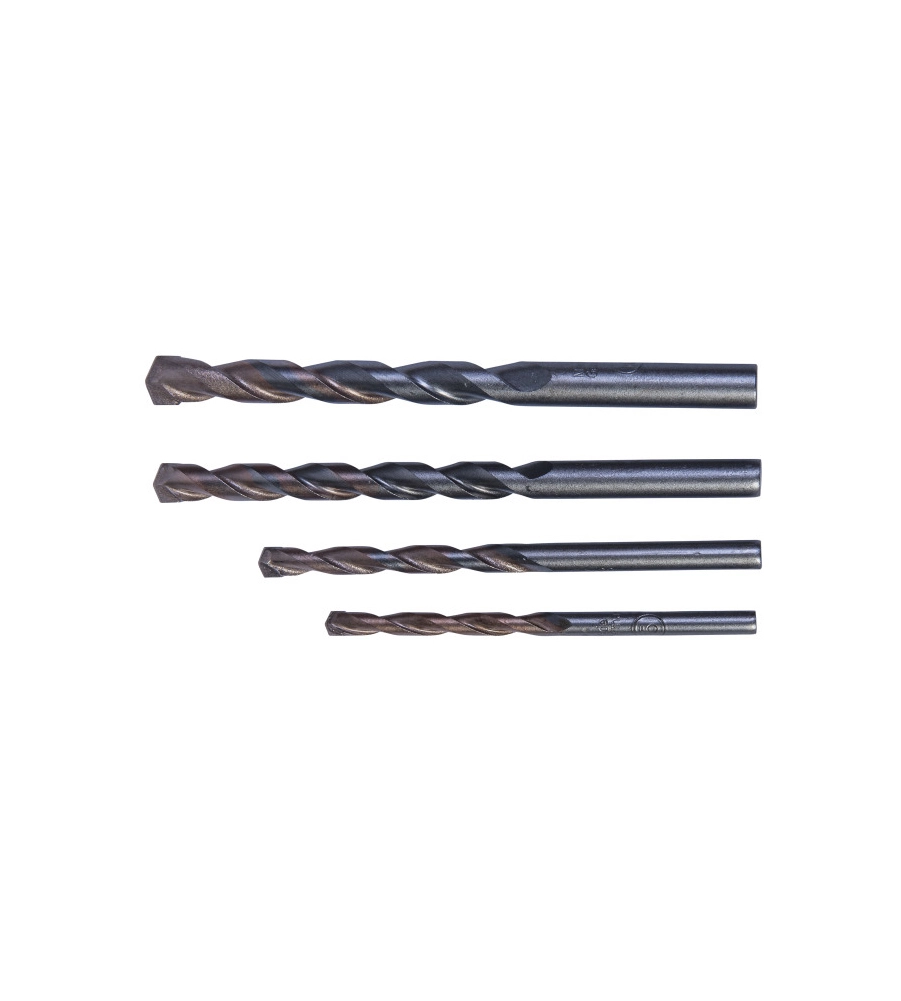 Set punte per calcestruzzo iso 5468 da Ø 5 a 10 mm. 4 pz.