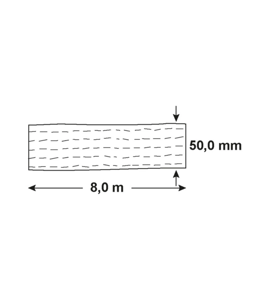 Cinghia di ancoraggio 4000 kg. 50 mm. x 8 mt. con tenditore