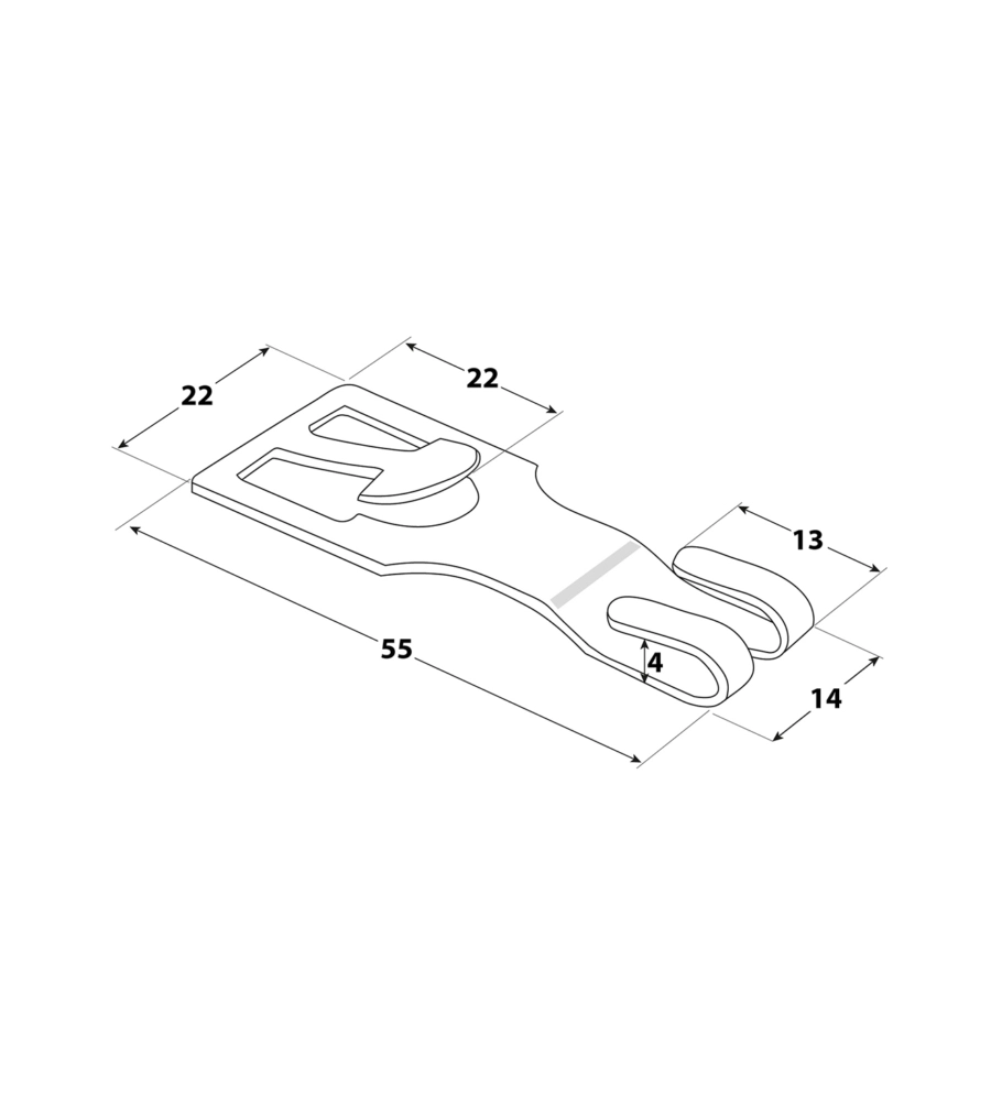 Ganci mobili per tapparelle legno 6 pz.