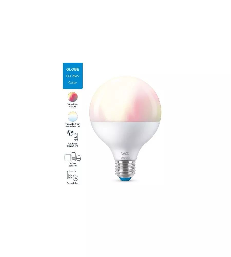 Lampadina globo smart philips smart led g95, 1055 lm