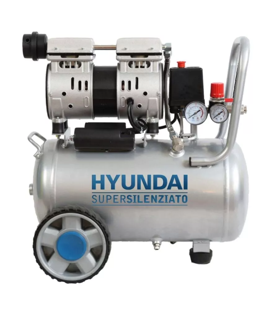 Compressore aria silenziato hyundai 24l 1hp - cod. 65700