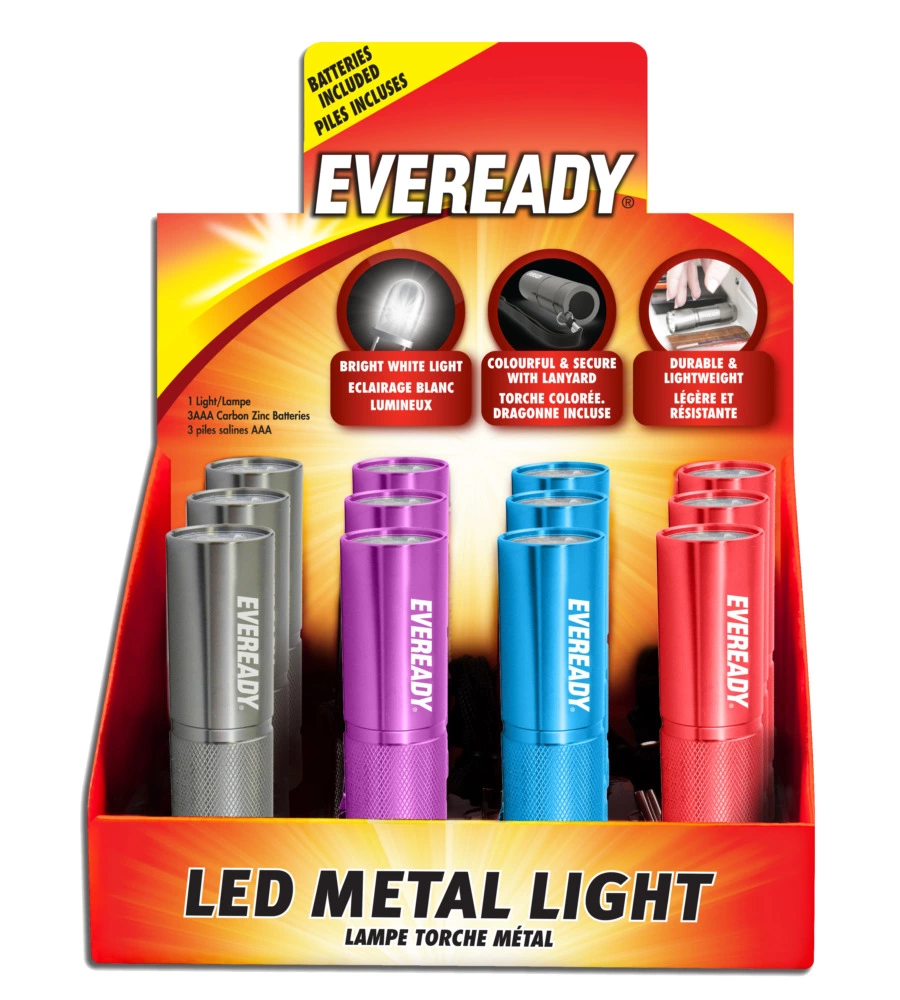 Torcia a batterie 3 aaa metal color - energizer