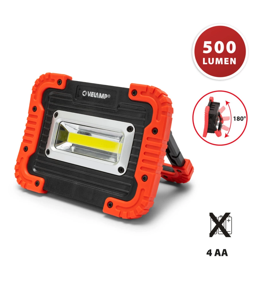 Faro portatile led 500 lumen, 5w