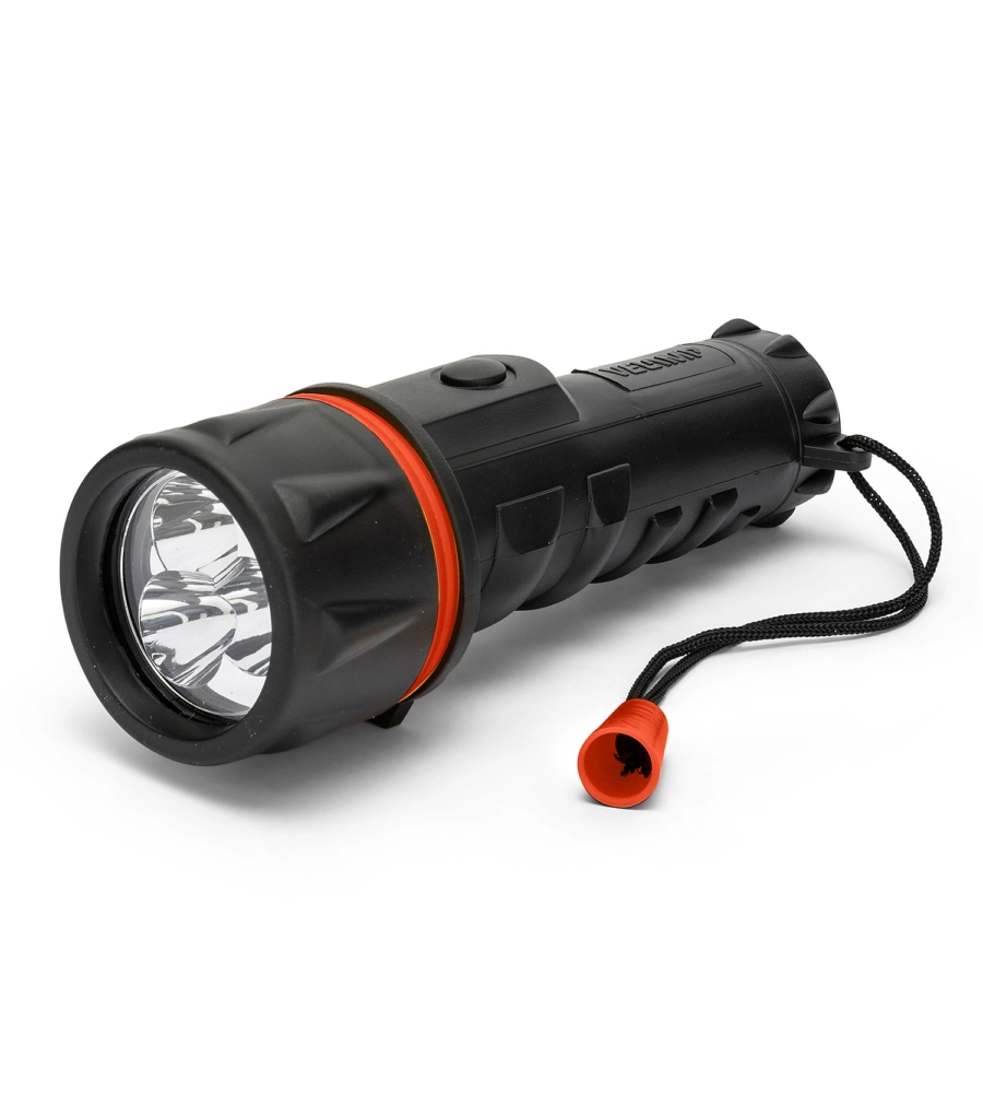 Torcia 3 led in gomma, 12 lumen