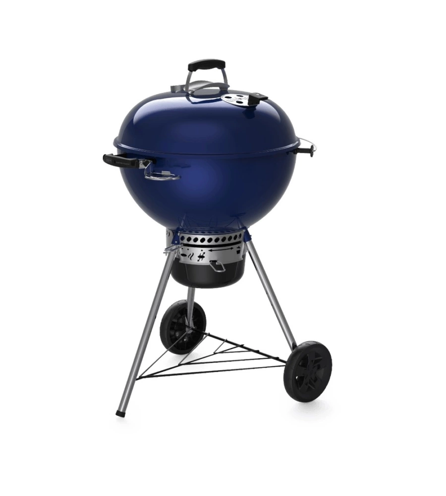 Barbecue a carbone weber "master-touch gbs c-5750" colore blu con griglia 57 cm