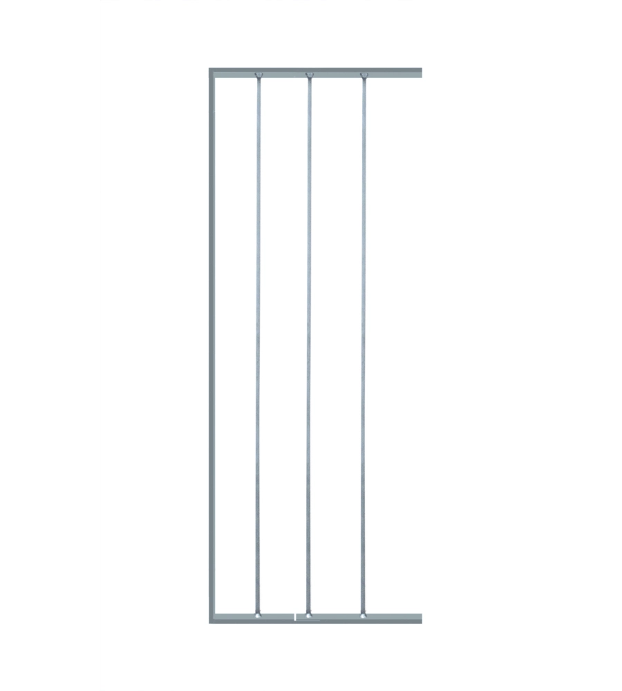 Pannello ornamentale per recinzione modulare in ferro zincato - 40xh100 cm