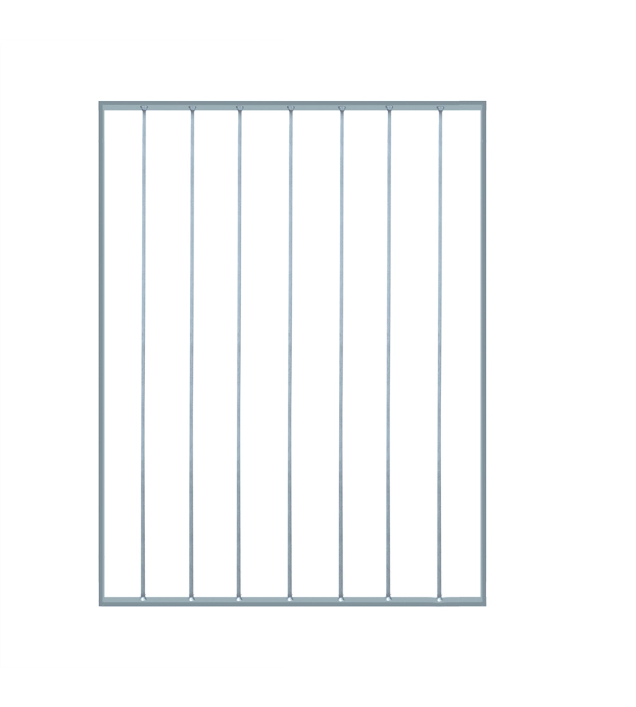 Pannello ornamentale per recinzione modulare in ferro zincato - 85xh100 cm