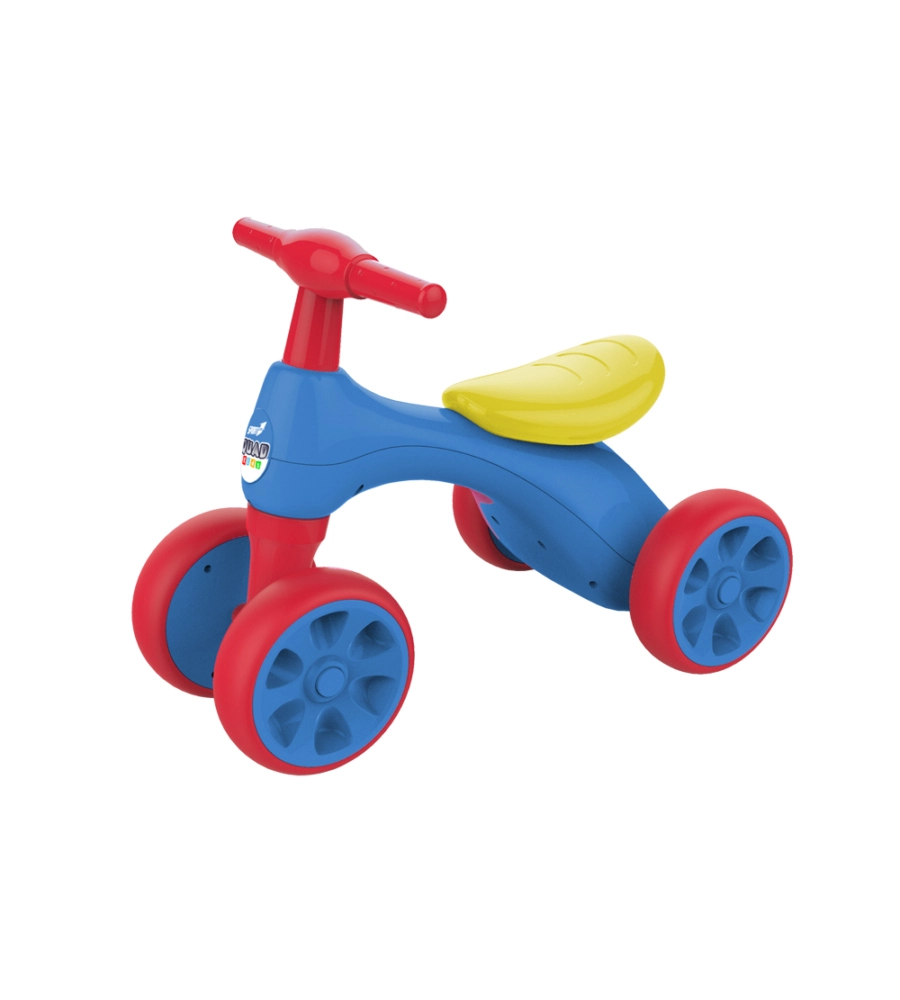 Bici pedagogica per bambini quad con 4 ruote, colore blu