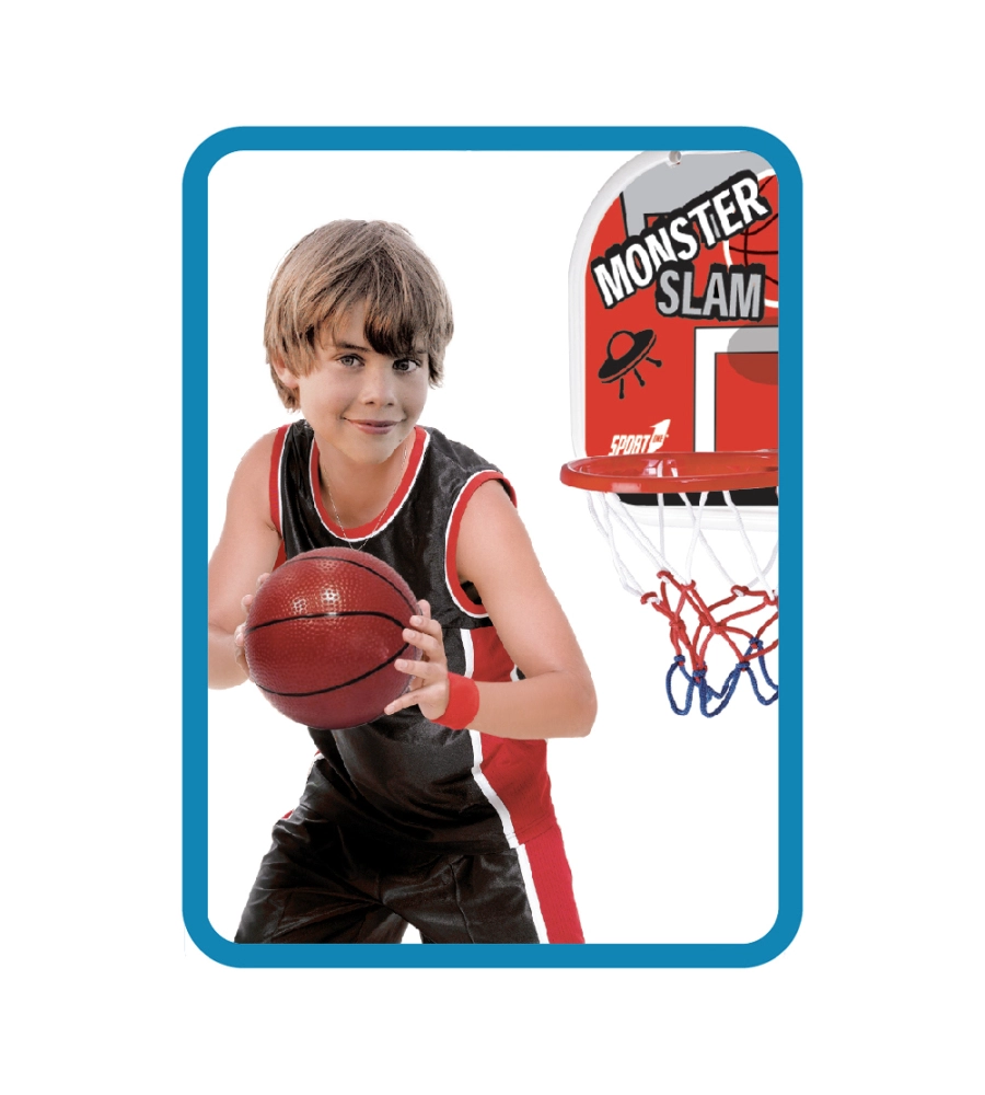 Mini piantana basket per bambini monster slam