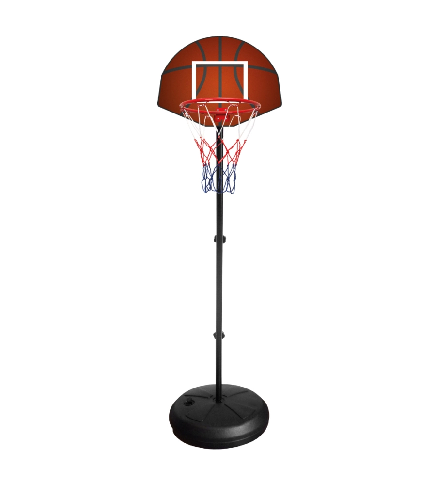 Piantana basket per bambini regolabile 2 in 1: basket e freccette