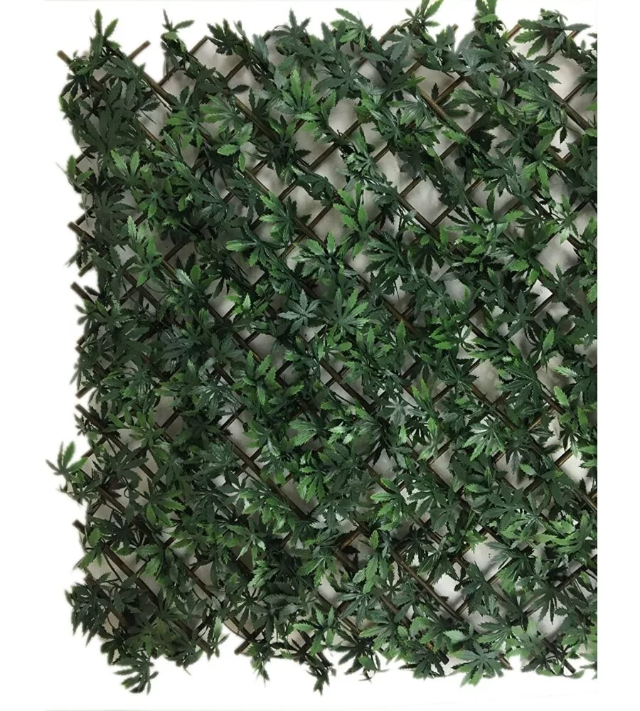 Siepe artificiale sintetica greenly con traliccio 100 x 200 cm