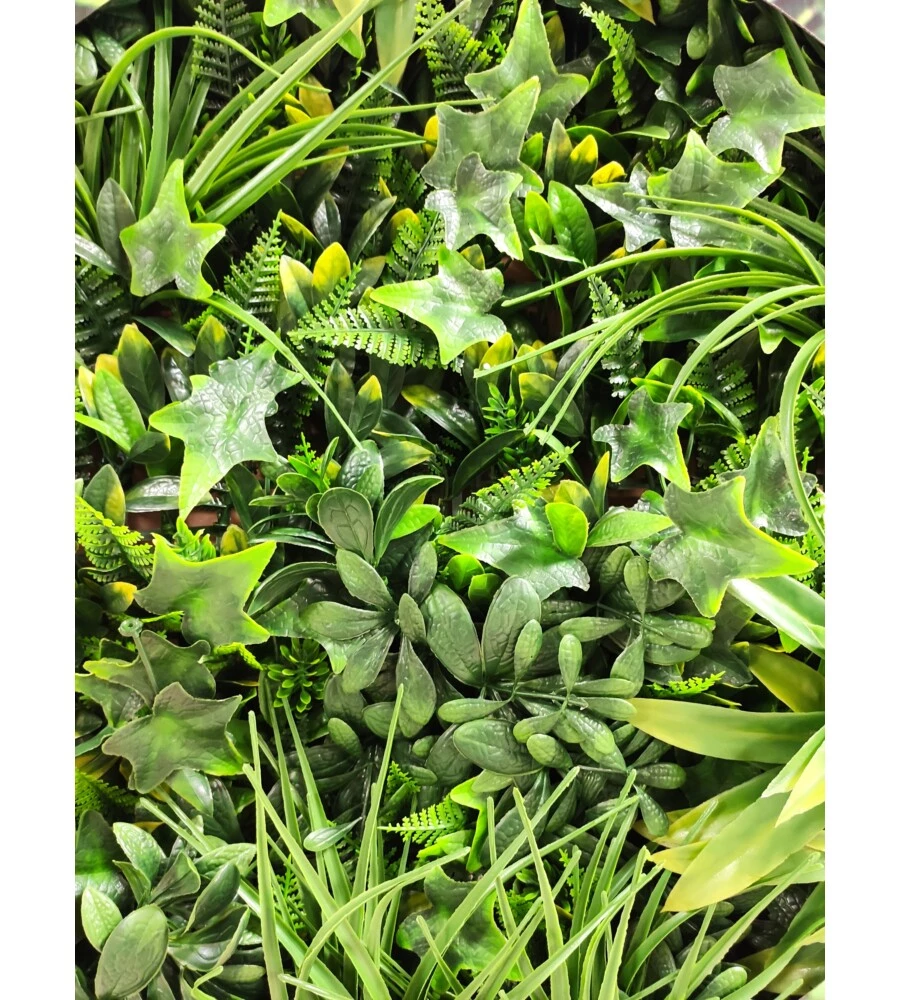 Siepe artificiale sintetica jungle verde  - 100 x 100 cm